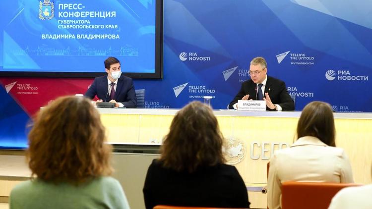 О пользе курортного сбора губернатор Ставрополья рассказал в Москве на пресс-конференции