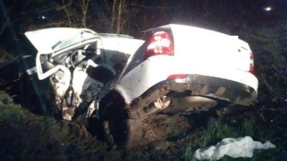 Разбил автомобиль об дерево любитель скорости в Грачевском районе