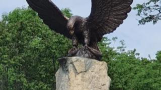 В Железноводске появился самый большой бронзовый орёл КМВ