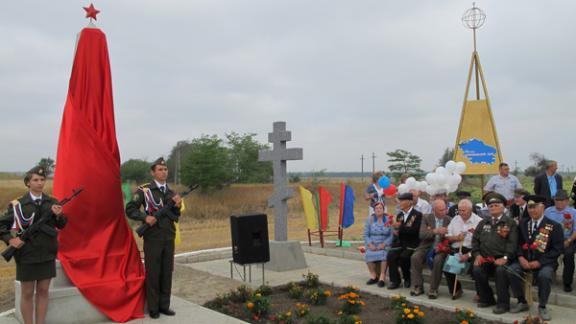 Ставропольским Управлением Росреестра открыт памятник Неизвестному солдату в Красногвардейском районе