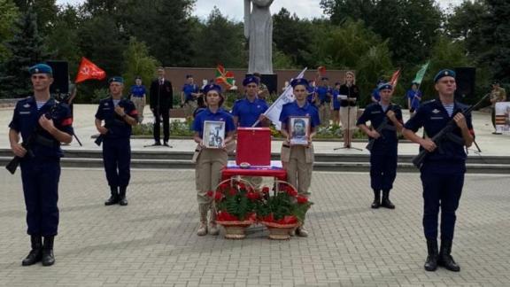 В Ипатово перезахоронили останки солдата Великой Отечественной войны 