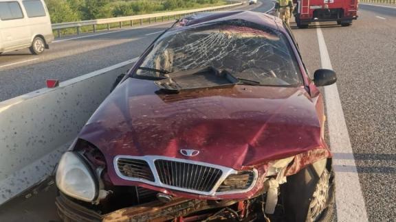 На Ставрополье нетрезвая автоледи врезалась в дорожное ограждение
