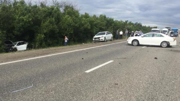 Четыре автомобиля столкнулись в Кочубеевском округе