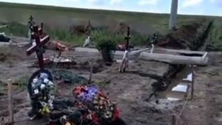 Кладбище в ставропольском селе Александровском размыло ливнем