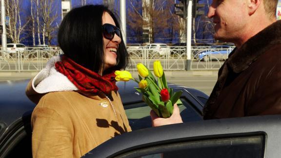 «Цветочный патруль» работает накануне 8 марта в Ставрополе