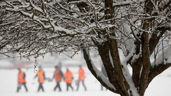 Сильный снегопад создает вероятность ЧС в Ставропольском крае