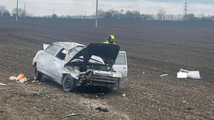 Пьяный водитель перевернулся в Кочубеевском округе Ставрополья