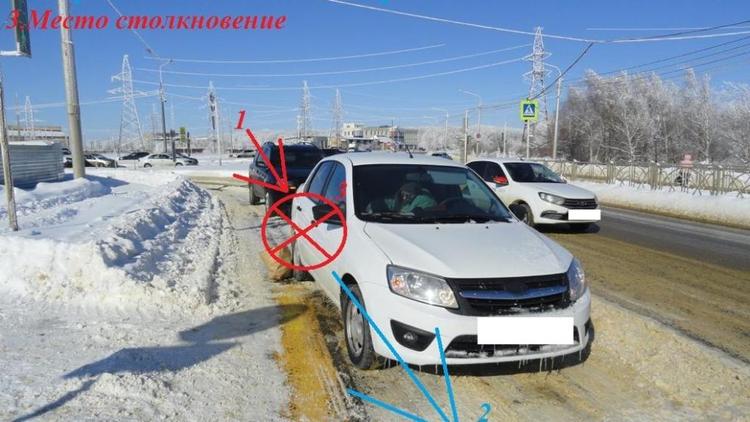 Начинающий водитель устроил ДТП в Ставрополе