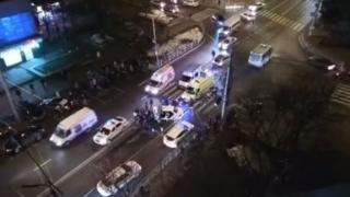 В Ставрополе на улице Мира появился затор из-за аварии