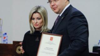 Елену Бондаренко наградили медалью за вклад в подготовку и проведение Олимпиады 2014