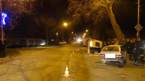 «ВАЗ» опрокинул маршрутку в Георгиевске, три человека пострадали