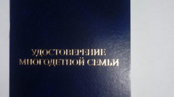Многодетные семьи Ставрополя могут официально подтвердить свой статус