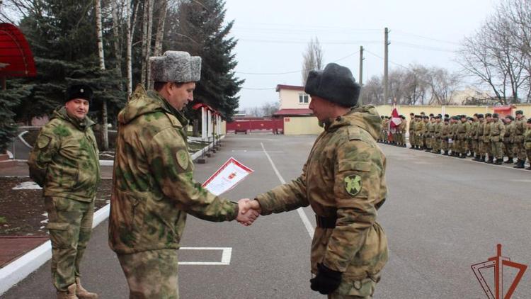В отдельном батальоне связи Северо-Кавказского округа Росгвардии отметили годовщину образования воинской части