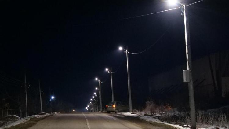 В Кочубеевском округе Ставрополья проходит модернизация уличного освещения