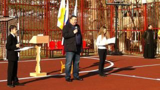 Новую спортплощадку открыли в селе Нагутском