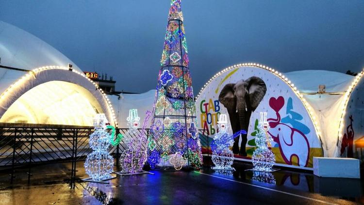 К Новому году Ставрополь засверкает яркими огнями