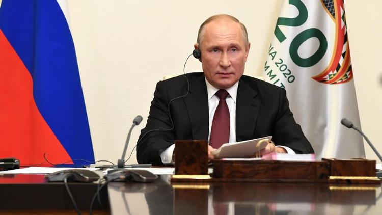 Владимир Путин выступил на встрече глав делегаций стран - участниц «Группы двадцати»