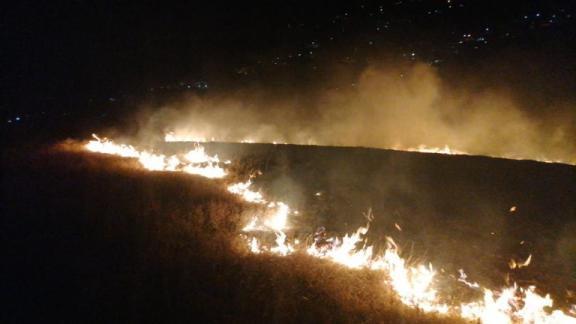 В Предгорном округе потушили пожар на горе Юца