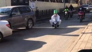 В Пятигорске байкеры провели праздничный мотопробег в костюмах