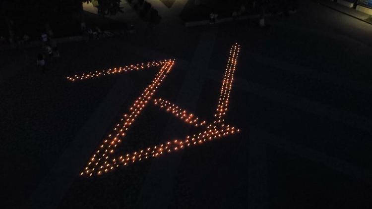 Z и V из 1000 свечей загорелись в Предгорье