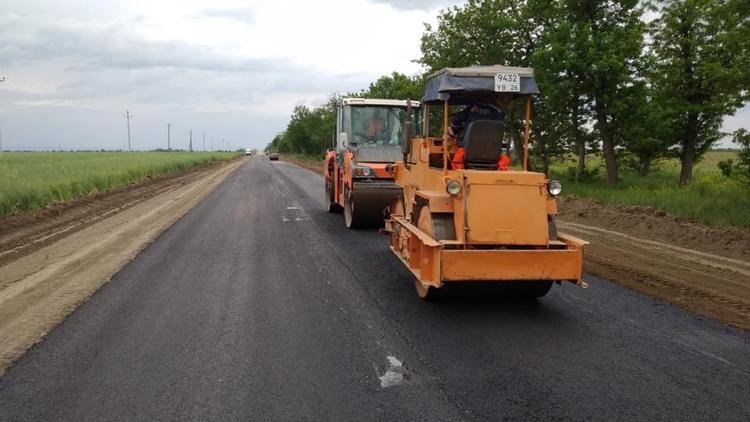 В Курском районе Ставрополья отремонтировали региональную трассу